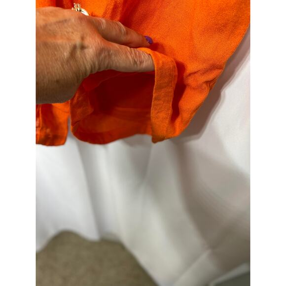 Monroe & Main slacks pants trousers women's extra large XL bright orange soft - Picture 5 of 15